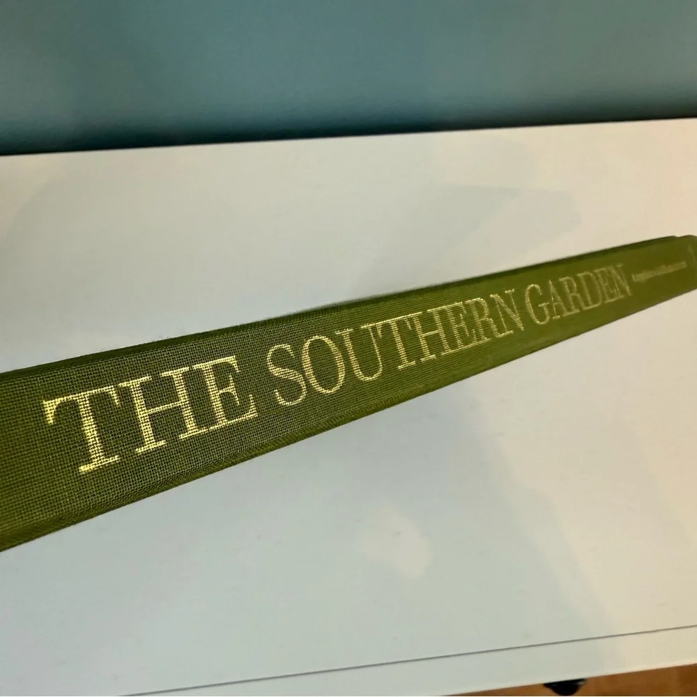Vintage (2001) Green Decorative Book 'The Southern Garden' Bookstack Decor
